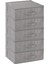 5'li Set 53 x 44 x 21 cm Baza Altı & Dolap Içi Organizer, Yorgan & Yastık Düzenleyici Hurç Gri 1