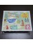 Minderli Desenli Keyif Tepsi Kahvaltı Tray Time To Cook 46 x 36 cm Beyaz Sarı Süs Servis 1 Adet 1