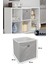 3 Adet Raf Organizer Saklama Kutusu Gri 30 x 30 x 30 cm 1
