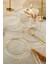 Loren 6'lı Pasta Tabağı Seti Gold Fileli 16 cm 1