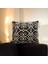 Siyah Beyaz Klasik Desenli Dekoratif Kırlent Kılıfı - 45 x 45 cm 5