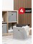 4 Adet-Raf Organizer Kutu Seti Gri 30 x 30 x 30 cm 1