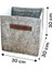 Çok Amaçlı Deri Kulplu Keçe Kutu Organizer Dolap Çamaşır Oyuncak Düzenleyici 30 x 30 x 30 cm Gri 4