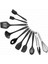 Silikon Spatula Seti, 10 Parça, BPA Free, Siyah, Dayanıklı ve Kullanışlı 4