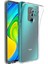 (Tıpalı Şeffaf) Redmi Note 9 Kamera Koruyuculu Şarj Yeri Tıpalı Yumuşak Şeffaf Silikon Kılıf 1