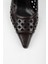 Kadın Jade Acı Kahve Cilt Stiletto 5