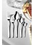Gri 6 Kişilik 30 Parça Çatal Kaşık Takımı, şık ve kullanışlı sofra seti 1