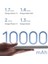 Taşınabilir Powerbank 10000 mAh 22.5W Hızlı Şarj Cihazı Alüminyum Beyaz Renk 2