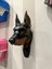 Parlak Siyah Doberman, Köpek Duvar Dekorasyon Ürünü, Dekoratif Duvar Objesi 4