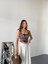 Butik Leopar Desenli Kare Yaka Crop 3