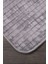 Kare Plus Gri Büyük Ebat (80 x 150 + 50 x 80 cm ) 2'li Banyo Paspası Yıkanabilir Klozet Takımı 2