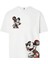 Minniemickey Çift Iplik Dokumalı Rahat Kalıp PAMUK T-Shirt 1
