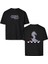 S Zweig Satranç Çift Taraf Tasarım Çift Iplik Rahat Kalıp PAMUK T-Shirt 1