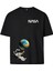 Balloonworld Nasa Çift Iplik Dokumalı Rahat Kalıp PAMUK T-Shirt 1