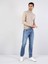 Slim Fit Balıkçı Yaka Jakarlı Erkek Gri Kazak 3