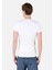 Slim Fit Placket Neck Düz Erkek Beyaz Kısa Kol Tişört 2