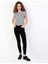 Super Slim Fit Yüksel Bel Dar Paça Kadın Siyah Jean Pantolon 3