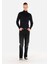 Slim Fit Yarım Balıkçı Yaka Düz Erkek Lacivert Uzun Kol Tişört 3