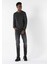 Slim Fit Yuvarlak Yaka Erkek Antrasit Kazak 1