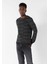 Slim Fit Yuvarlak Yaka Erkek Antrasit Kazak 4