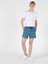 Slim Fit Orta Bel Erkek Mavi Deniz Şortu 3