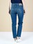 Slim Fit Orta Bel Daralan Paça Kadın İndigo Jean Pantolon 2