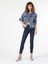 Super Slim Fit Yüksel Bel Dar Paça Kadın Denim Jean Pantolon 3