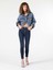 Super Slim Fit Yüksel Bel Dar Paça Kadın Denim Jean Pantolon 4