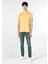 Regular Fit Yuvarlak Yaka Düz Erkek Sari Kısa Kol Tişört Cl1058592 1