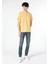 Regular Fit Yuvarlak Yaka Düz Erkek Sari Kısa Kol Tişört Cl1058592 3
