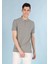 Regular Fit Polo Yaka Düz Erkek Yeşil Kısa Kol Tişört 3