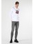 Regular Fit Erkek Beyaz Sweatshirt 3