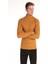 Slim Fit Yarım Balıkçı Yaka Düz Erkek Sari Uzun Kol Tişört 1