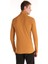 Slim Fit Yarım Balıkçı Yaka Düz Erkek Sari Uzun Kol Tişört 2