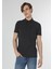 Regular Fit Polo Yaka Baskılı Erkek Lacivert Kısa Kol Tişört 4