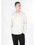Regular Fit Erkek Beyaz Sweatshirt 1