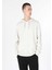 Regular Fit Erkek Beyaz Sweatshirt 3