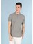 Regular Fit Polo Yaka Düz Erkek Yeşil Kısa Kol Tişört 4