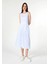 Slim Fit Kadın Mavi Elbise 4