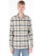 Regular Fit Shirt Neck Ekoseli Erkek Yeşil Uzun Kol Gömlek 4