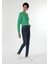 Skinny Fit Yüksel Bel Dar Paça Kadın İndigo Jean Pantolon 1
