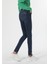 Skinny Fit Yüksel Bel Dar Paça Kadın İndigo Jean Pantolon 2