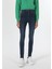 Skinny Fit Yüksel Bel Dar Paça Kadın İndigo Jean Pantolon 4