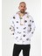 Comfort Fit Erkek Beyaz Sweatshirt 4