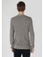 Slim Fit Yuvarlak Yaka Jakarlı Erkek Kahverengi Kazak 2