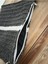 Siyah ve Beyaz Clutch , Portföy, El Yapımı, Astarlı, Tahta Boncuk, Çiçek ve Püskül Aksesuarlı Çanta 2