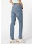 792 Mıla Regular Fit Orta Bel Slim Straight Leg Kadın Mavi Jean Pantolon 2