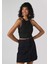 Slim Fit Kadın Siyah Atlet 4