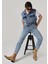Oversize Fit Klasik Yaka Düğmeli Astarsız Erkek Mavi Yelek 1