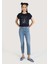 891 Maya Slim Fit Orta Bel Daralan Paça Kadın Denim Jean Pantolon 1